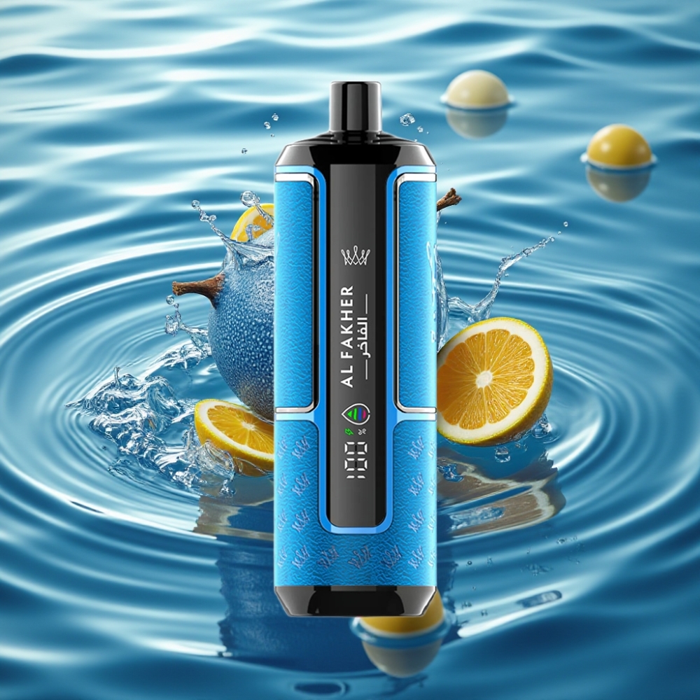 Al Fakher Crown Bar 22ml 15K DTL Disposable Vape Kit Blue Ocean