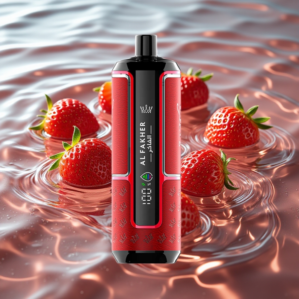 Al Fakher Crown Bar 22ml 15K Hypermax Disposable Vape Kit Strawberry Punch