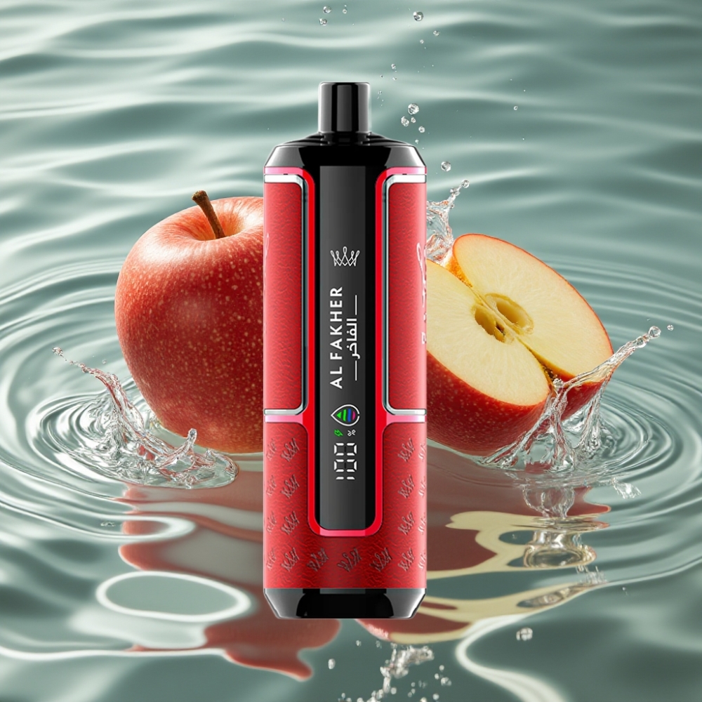 Al Fakher Crown Bar 22ml 15K Hypermax Disposable Vape Kit Two Apple