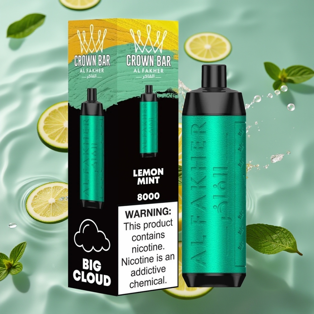 Al Fakher Crown Bar 8000 Crystal 18ml 5mg Disposable Vape