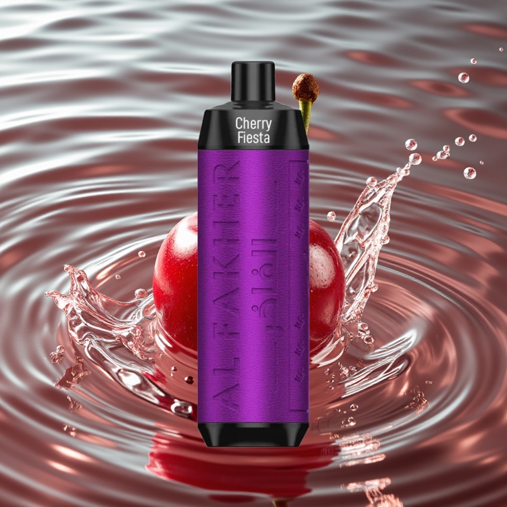 Al Fakher Crown Bar 8000 Puffs 18ml Crystal Disposable Vape Cherry Fiesta