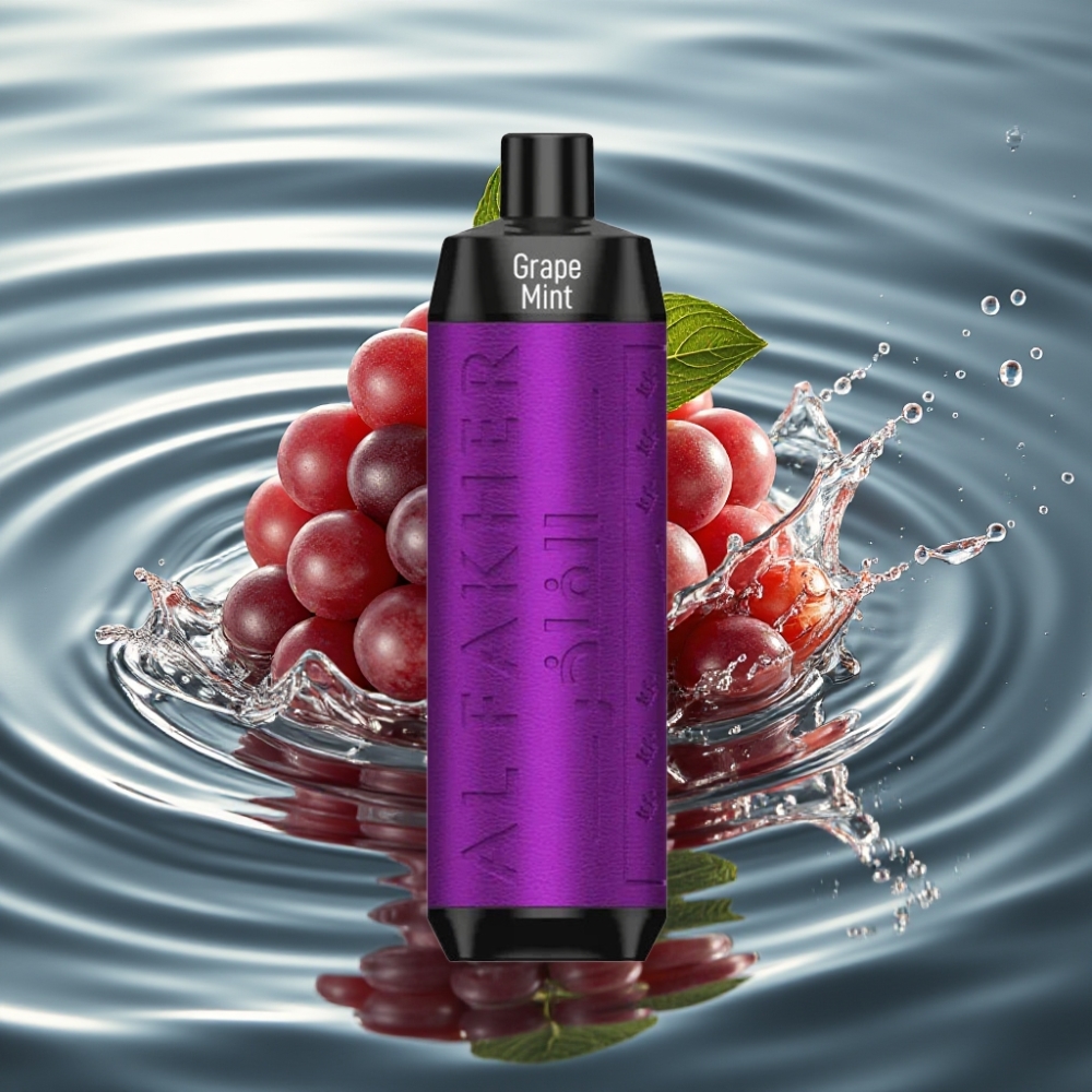 Al Fakher Crown Bar 8000 Puffs 18ml Disposable Vape Grape Mint