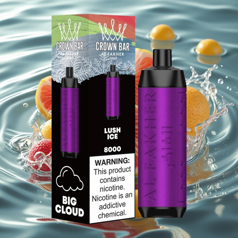 Al Fakher Crown Bar 8000 Puffs 18ml Disposable Vape Ice Lush