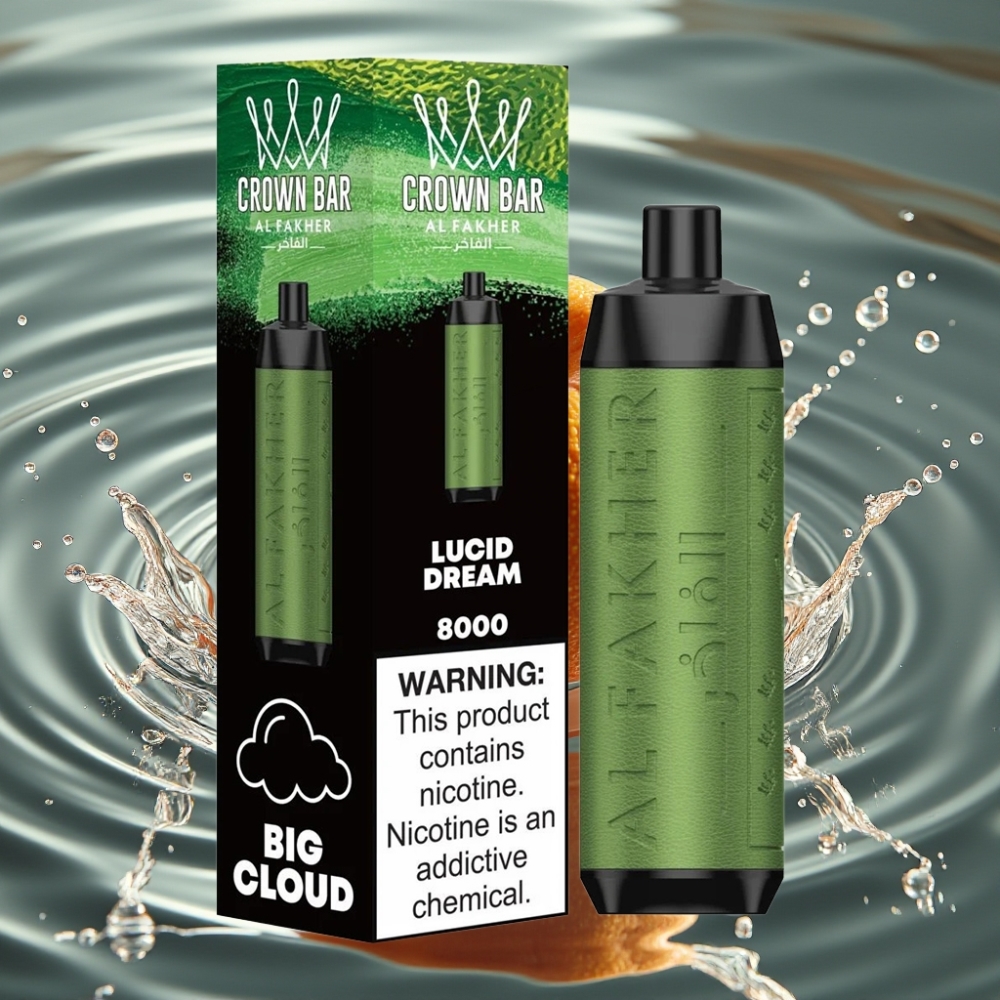 Al Fakher Crown Bar 8000 Puffs 18ml Disposable Vape Lucid Dream