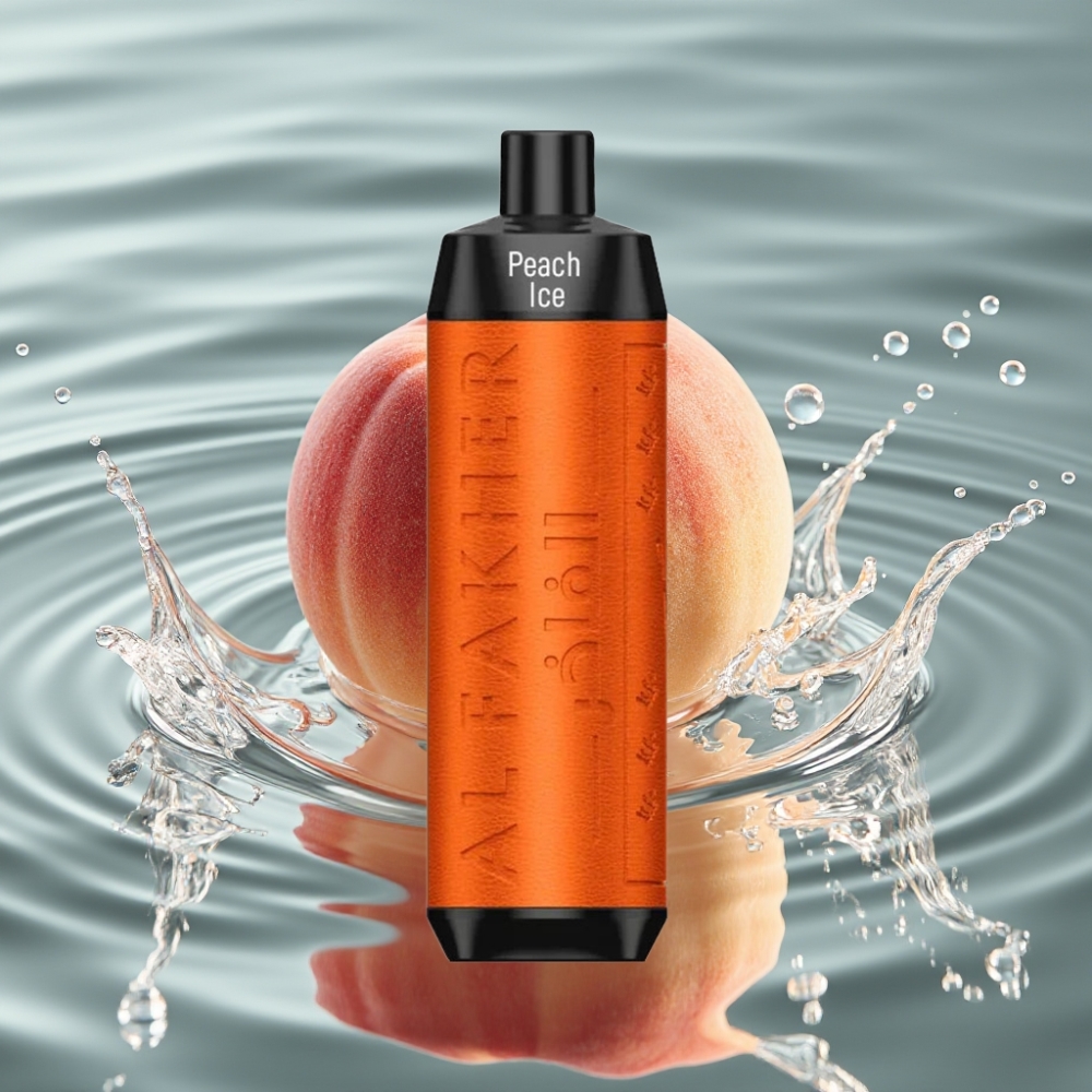 Al Fakher Crown Bar 8000 Puffs 18ml Disposable Vape Peach Ice