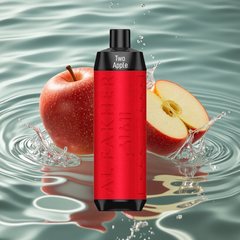 Al Fakher Crown Bar 8000 Puffs 18ml Disposable Vape Two Apple