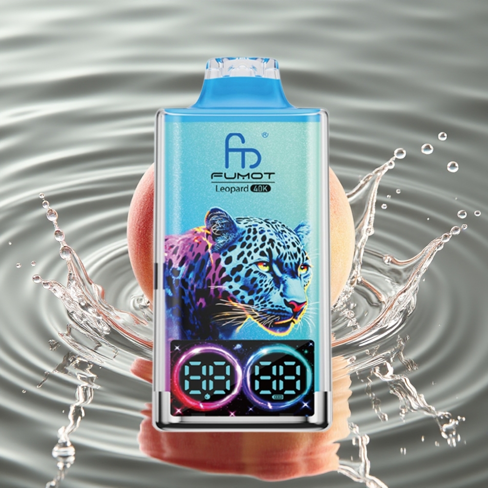 Fumot Leopard 40K Puffs Dual Mesh 700mAh Disposable Vape Peach Berry