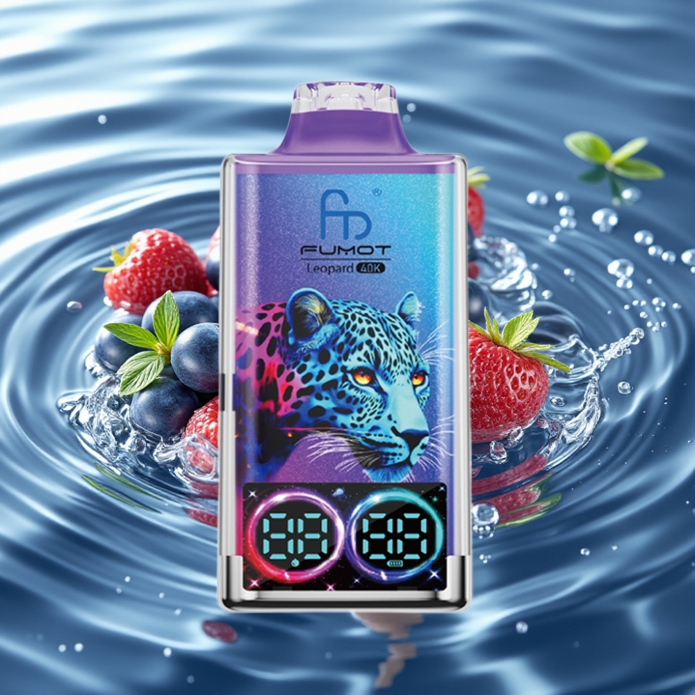 Fumot Leopard 40K Puffs Dual Mesh Disposable Vape Blueberry on Ice