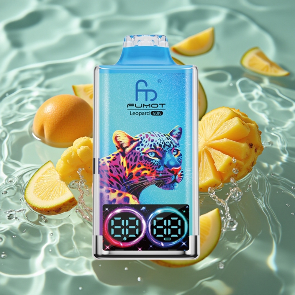 Fumot Leopard 40K Puffs Dual Mesh Disposable Vape Peachy Mango Pineapple