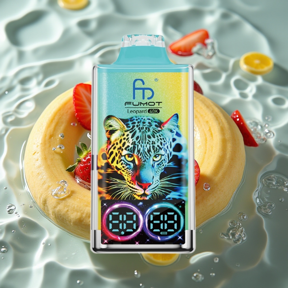 Fumot Leopard 40K Puffs Dual Mesh Disposable Vape Strawberry Banana