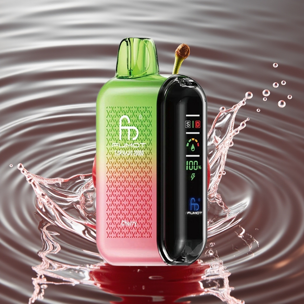 Fumot Tornado 20000 Puffs Dual Mesh Coil Smart Display Cherry