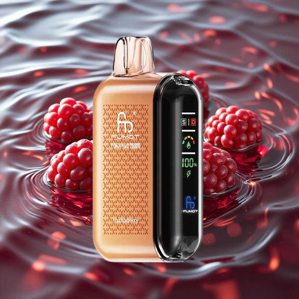 Fumot Tornado 20000 Puffs Dual Mesh Coil Smart Display Huckleberry