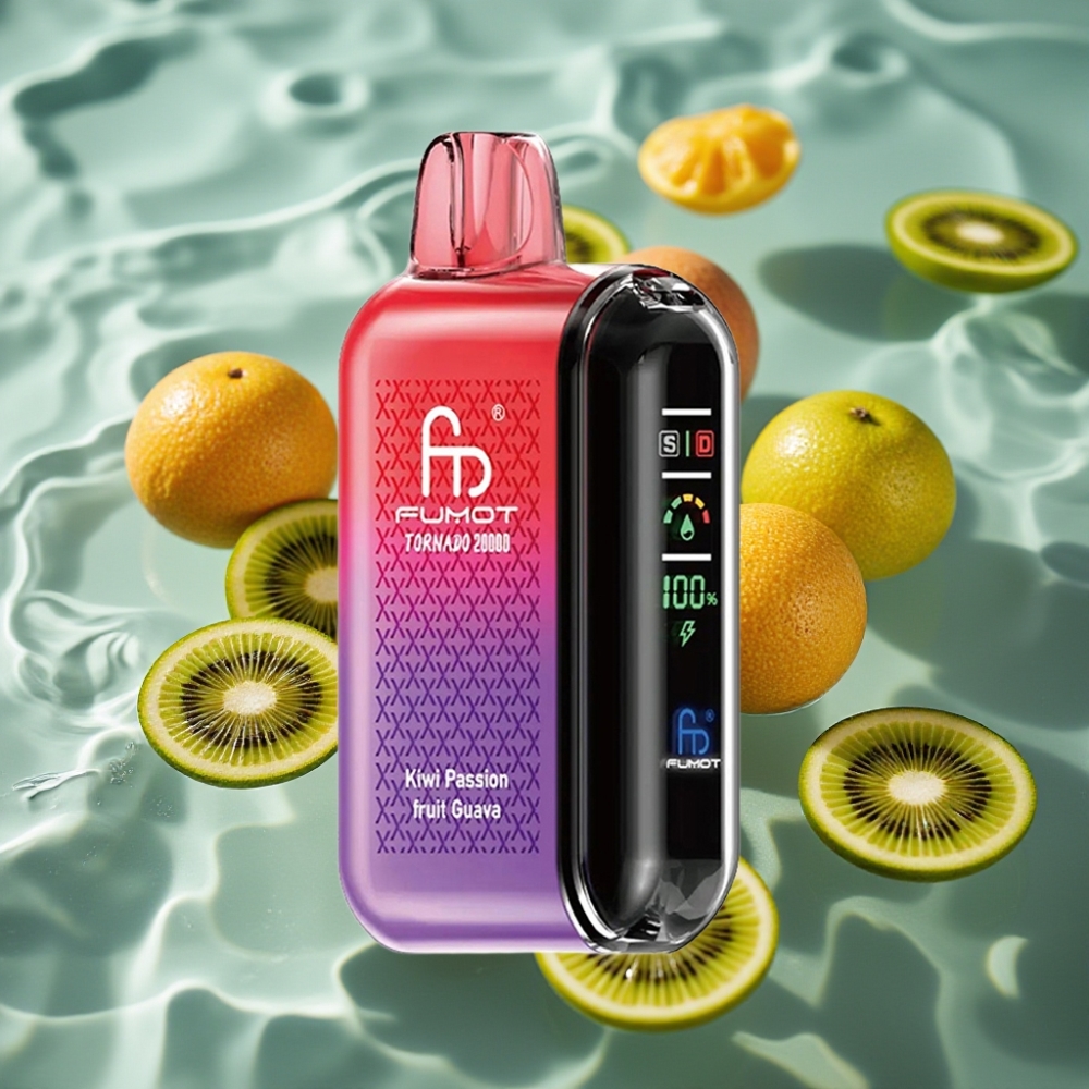 Fumot Tornado Dual Mesh 20000 Puffs 20ml Kiwi Passion Fruit Guava