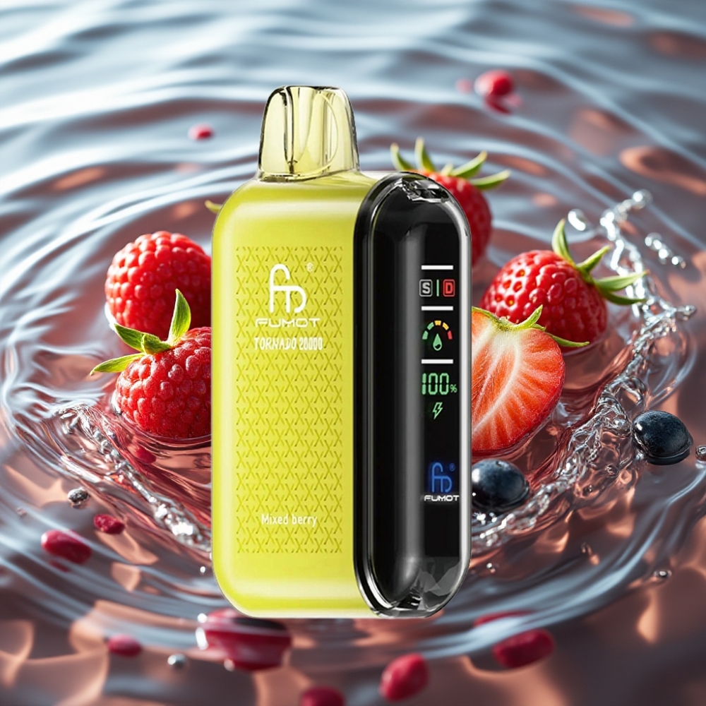 Fumot Tornado Dual Mesh Coil 20000 Puffs 20ml E-liquid Mixed Berry