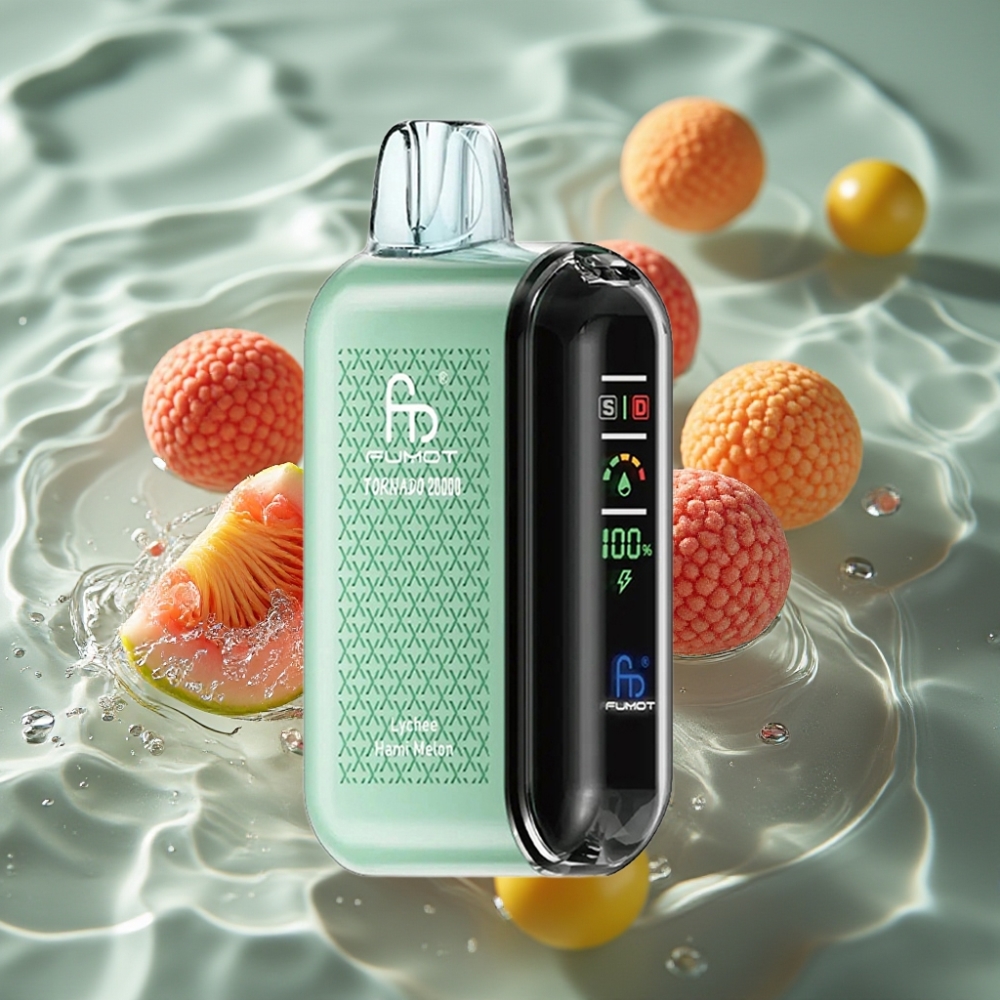 Fumot Tornado Dual Mesh Coil 20000 Puffs 20ml Lychee Hami Melon