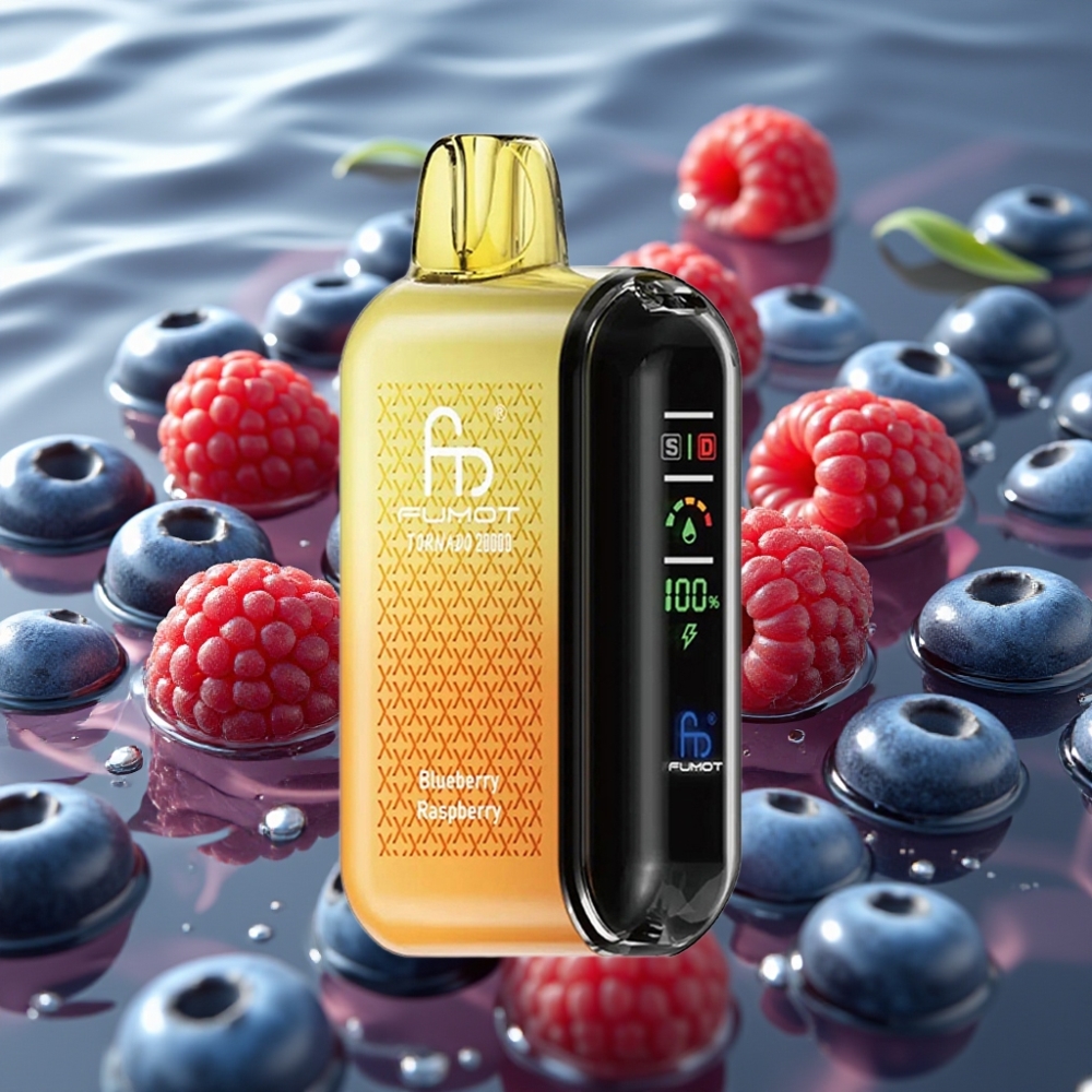 Fumot Tornado Dual Mesh Coil 20000 Puffs Blueberry Raspberry