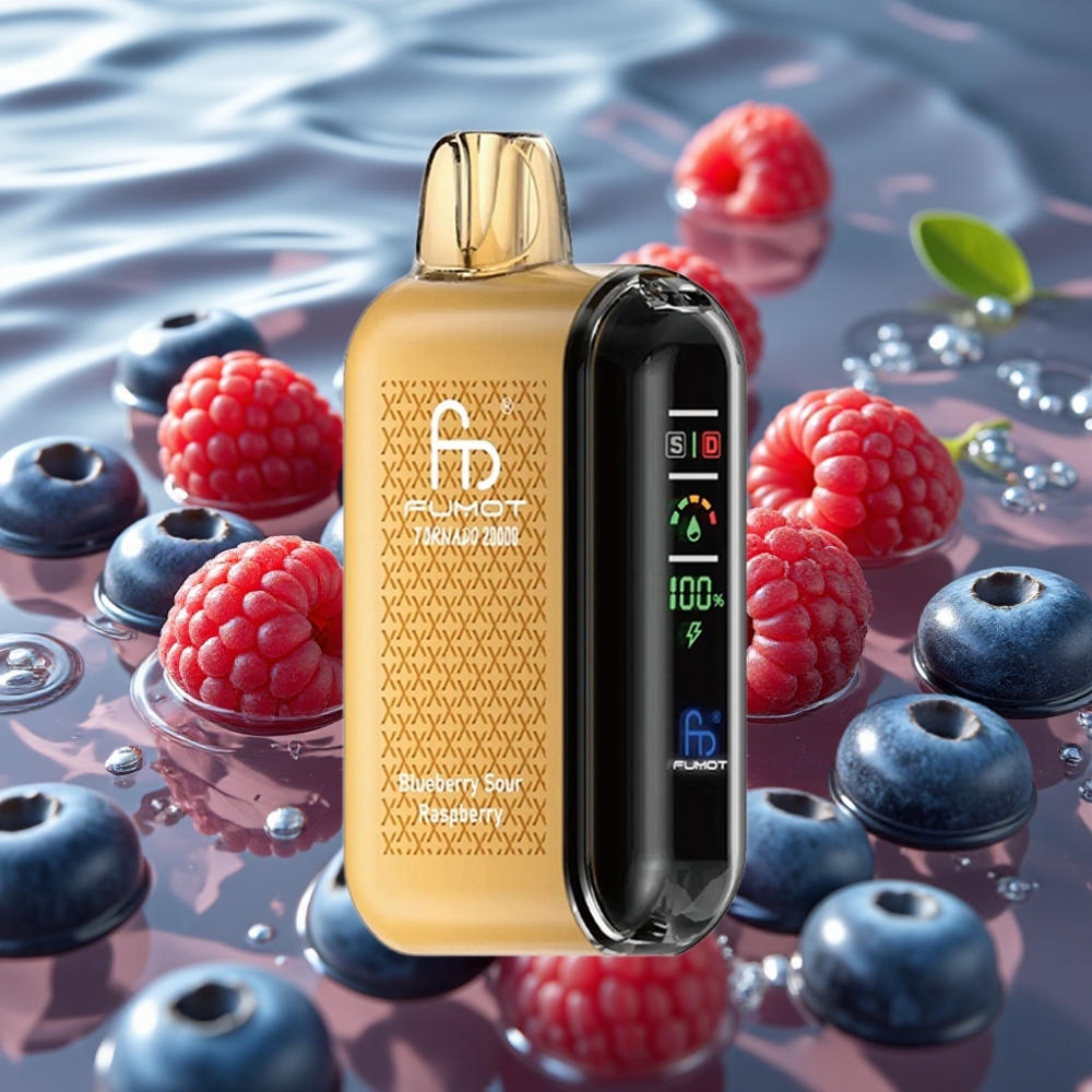 Fumot Tornado Dual Mesh Coil 20000 Puffs Blueberry Sour Raspberry