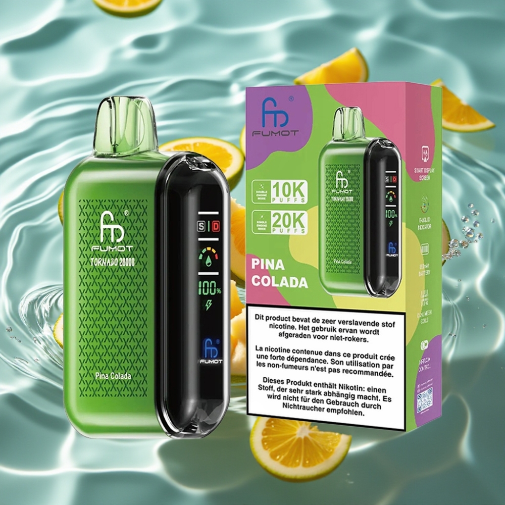 Fumot Tornado Dual Mesh Coil 20000 Puffs Pina Colada