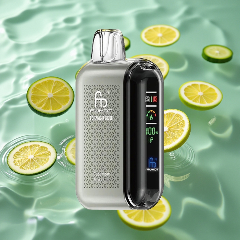 Fumot Tornado Dual Mesh Coil 20000 Puffs Smart Display Cucumber Lemonade