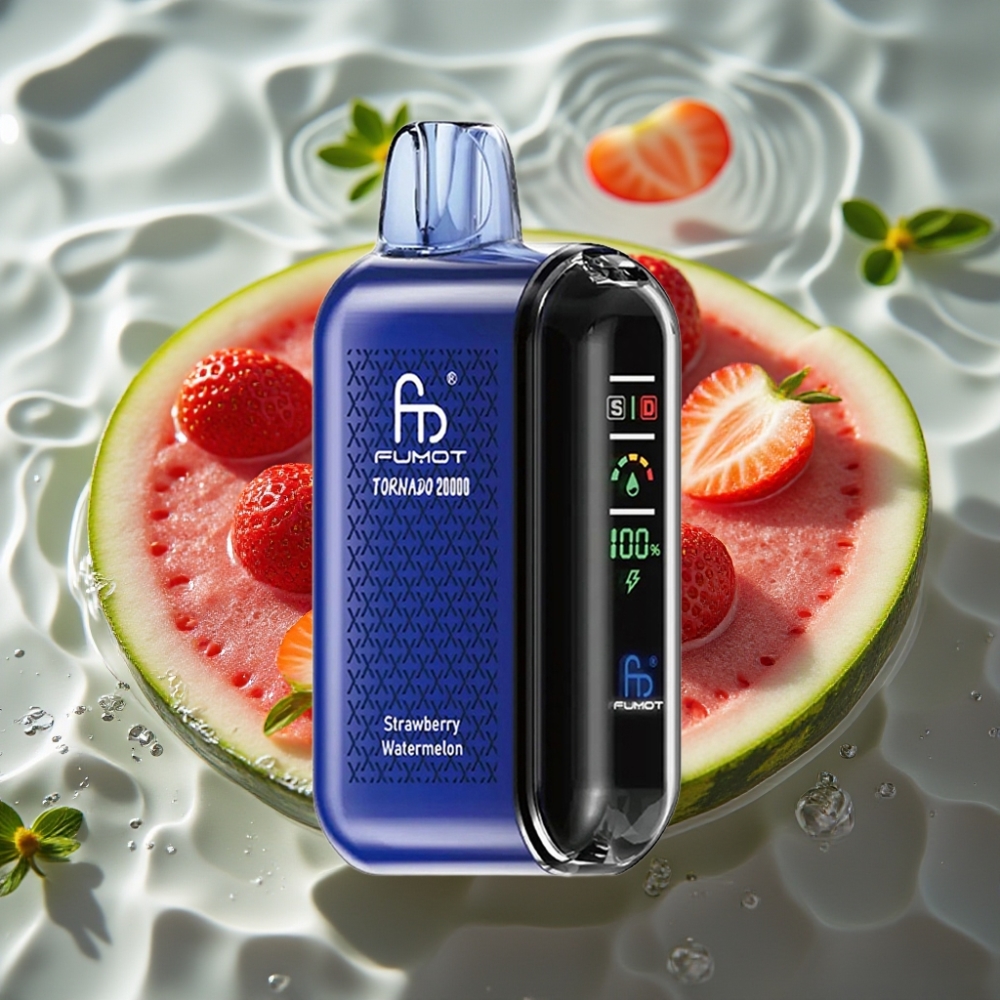 Fumot Tornado Dual Mesh Coil 20000 Puffs Smart Display Strawberry Watermelon