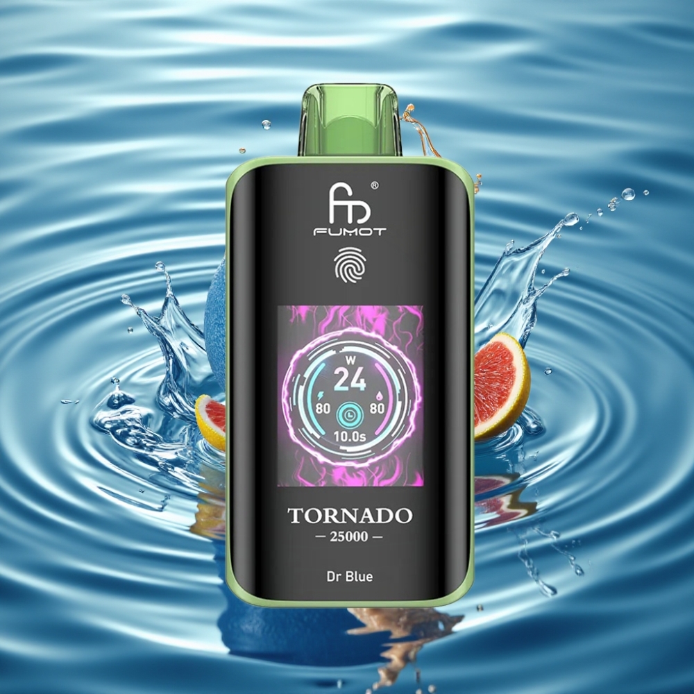 Fumot Tornado HD Screen 25000 Puffs 20ml Dr Blue
