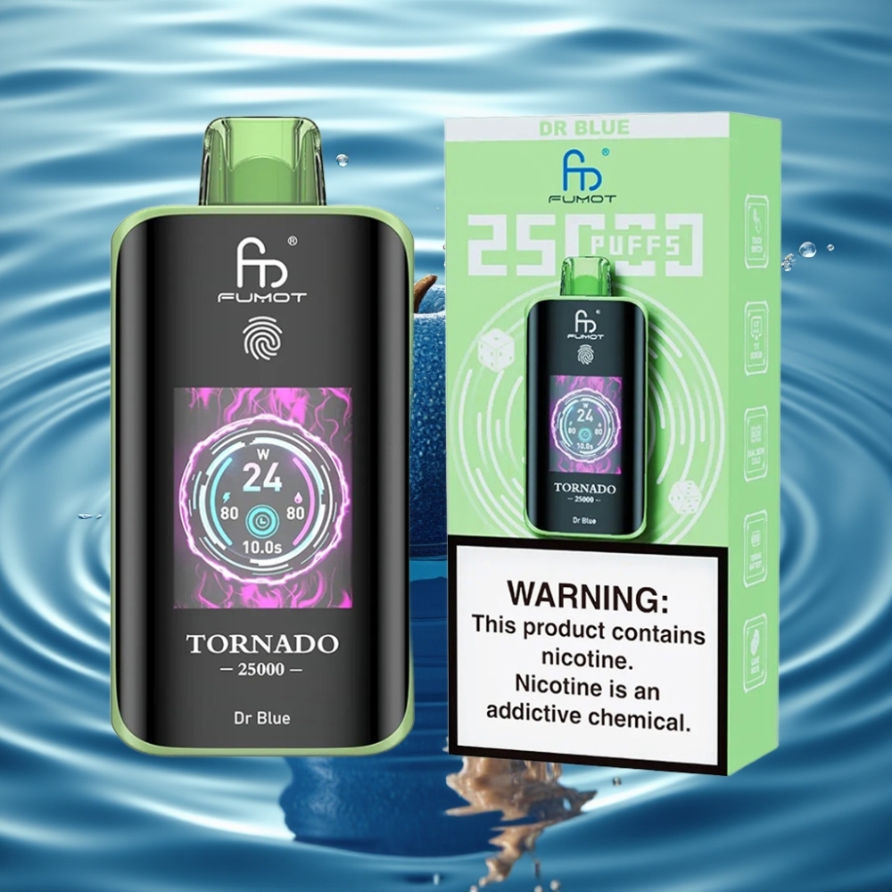 Fumot Tornado HD Screen 25000 Puffs 20ml Dr Blue