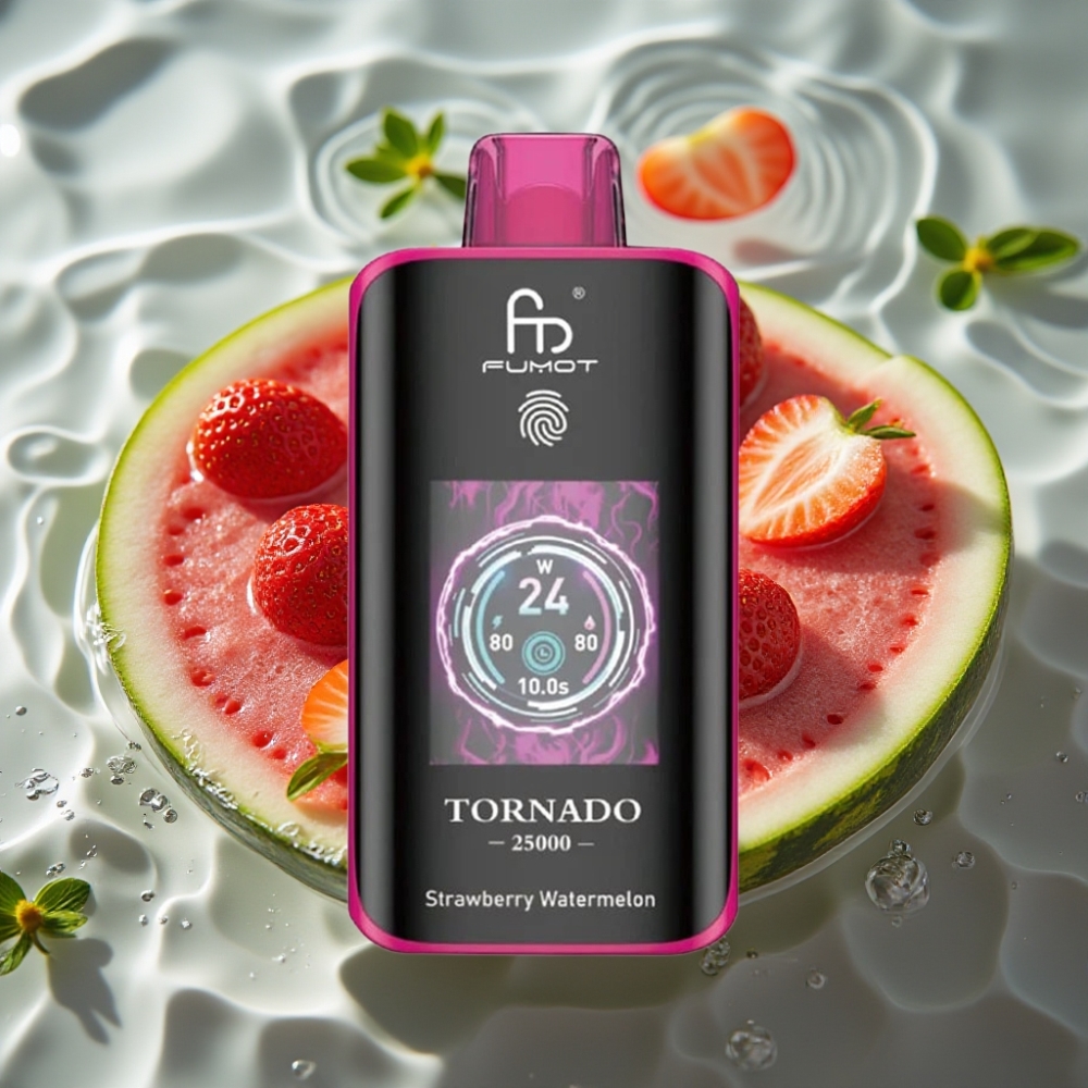Fumot Tornado HD Screen 25000 Puffs 20ml Strawberry Watermelon