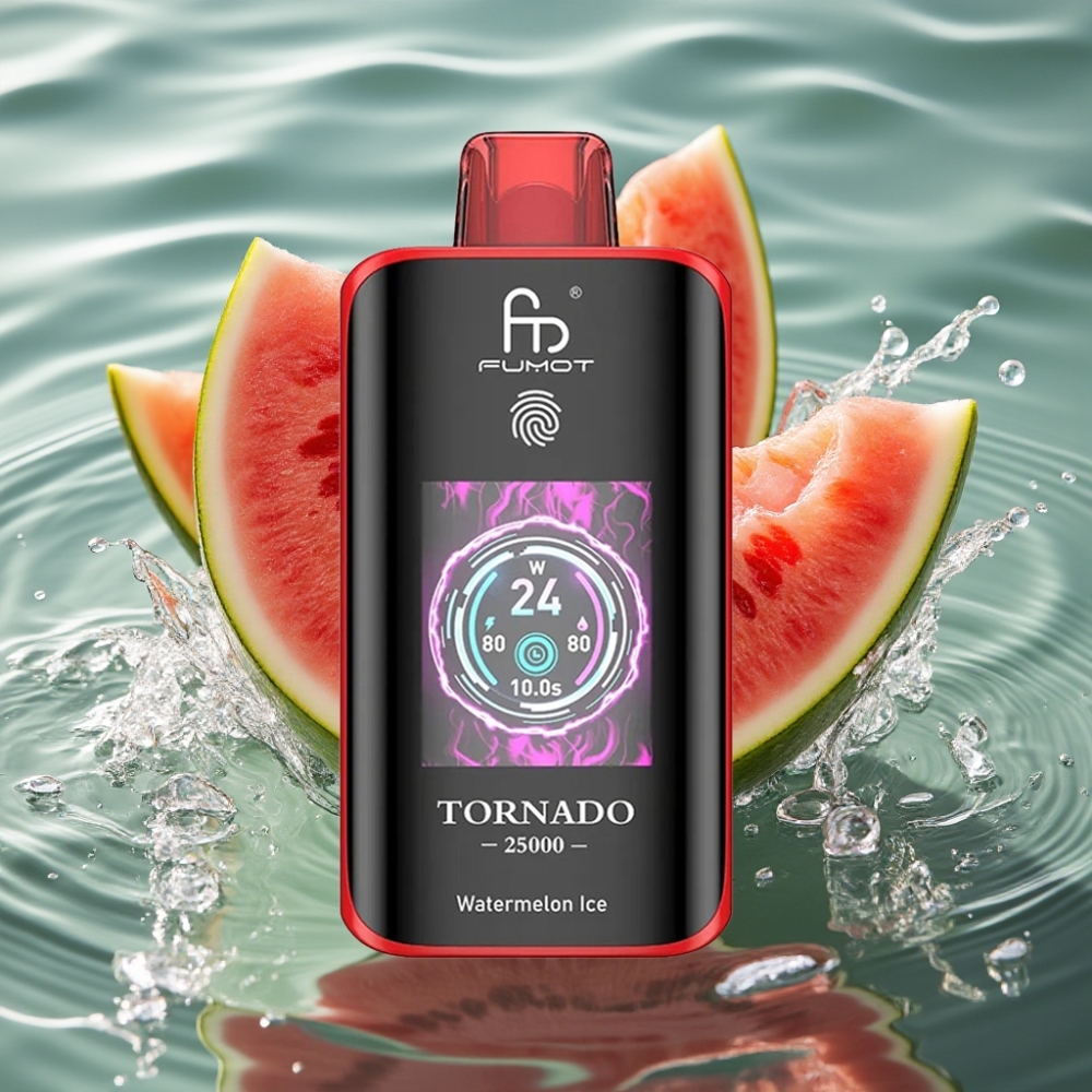Fumot Tornado HD Screen 25000 Puffs 20ml Watermelon Ice