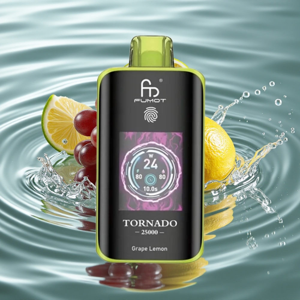Fumot Tornado HD Screen 25000 Puffs Fumot Tornado 700mAh 25000 Puffs Fumot Tornado 20ml Pre-filled 25000 Puffs