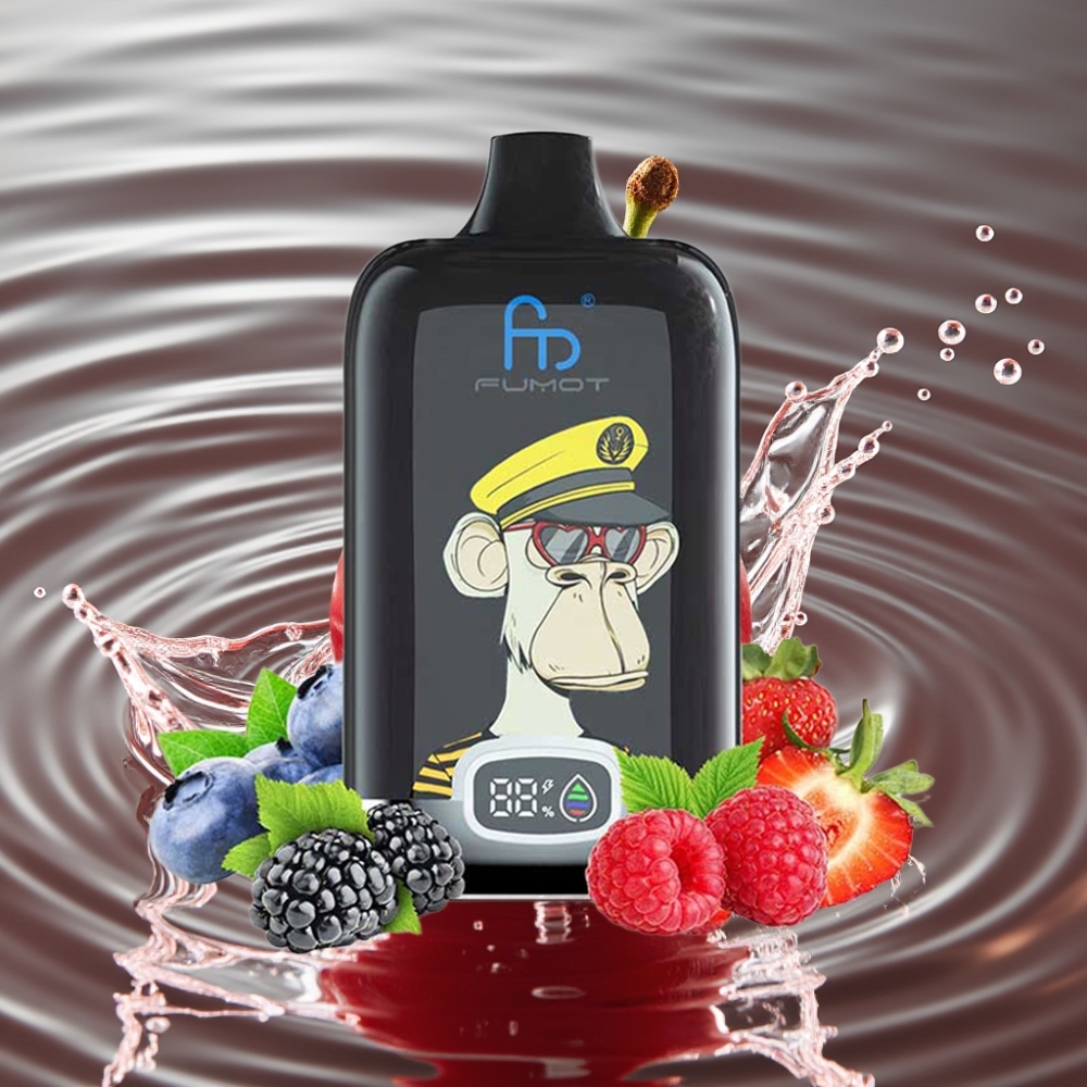Fumot Tornado Digital Box 20ml 12000 Puffs Mesh Coil Cherry