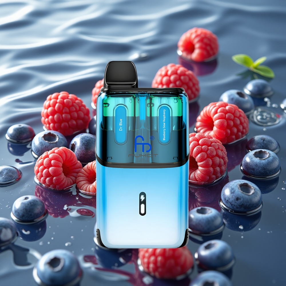Fumot Ultra T32000 24ml 800mAh Type-C Disposable Vape Dr Blue - Blueberry Sour Raspberry