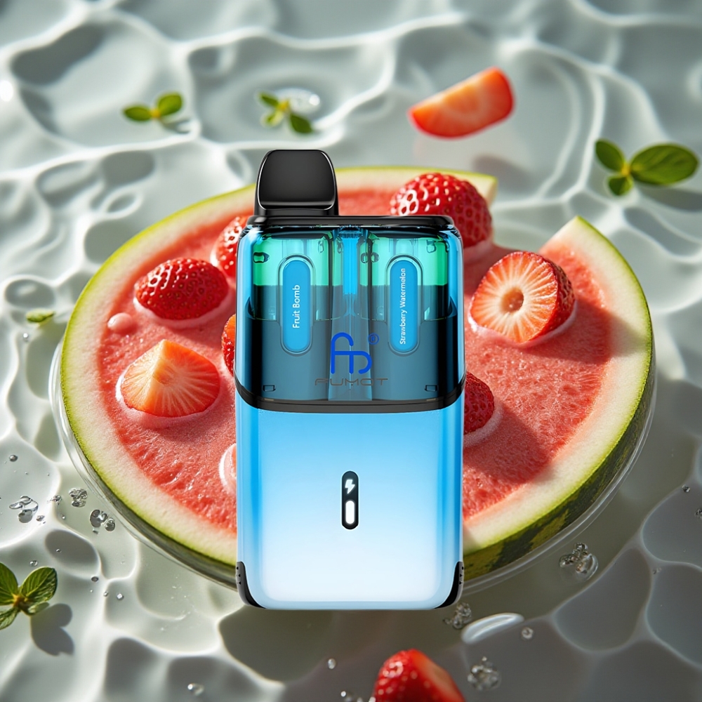 Fumot Ultra T32000 24ml 800mAh Type-C Disposable Vape Fruit Bomb -Strawberry Watermelon