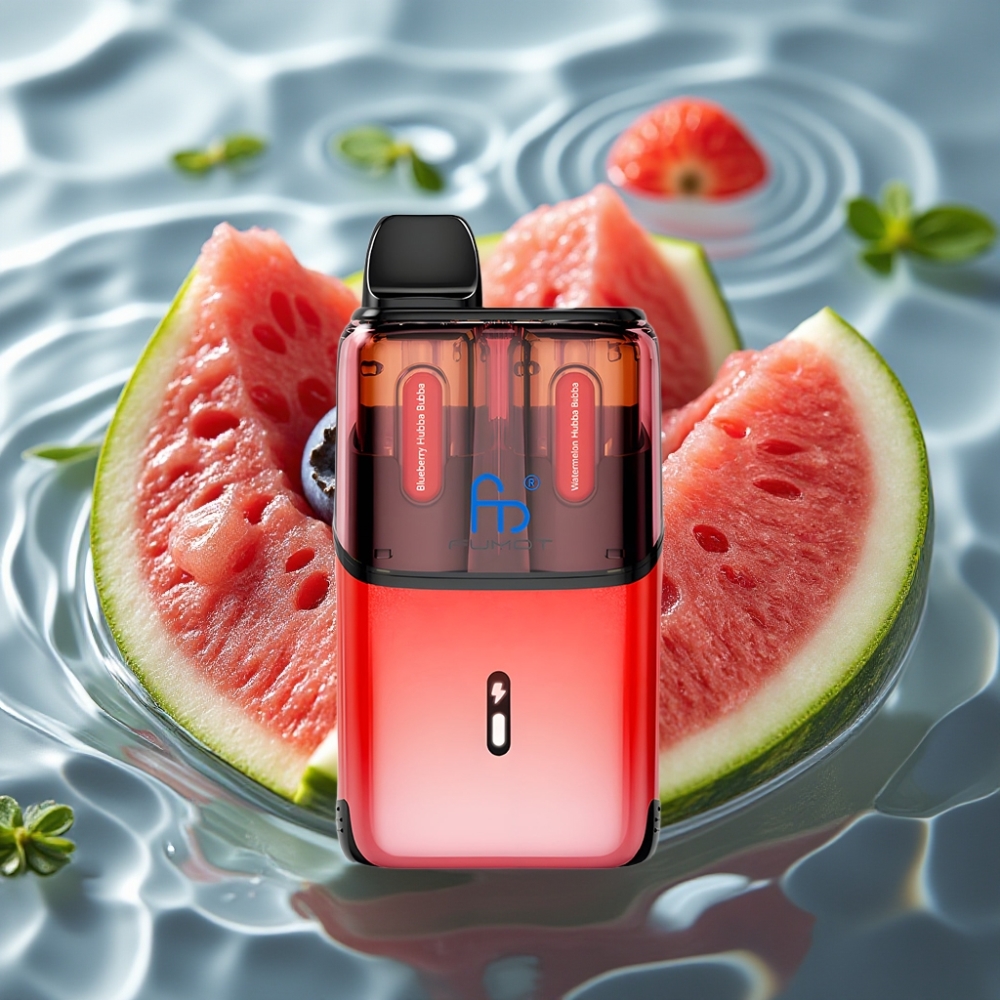 Fumot Ultra T32000 24ml 800mAh Type-C Fast Charging Disposable Vape Blueberry Hubba Bubba - Watermelon Hubba Bubba