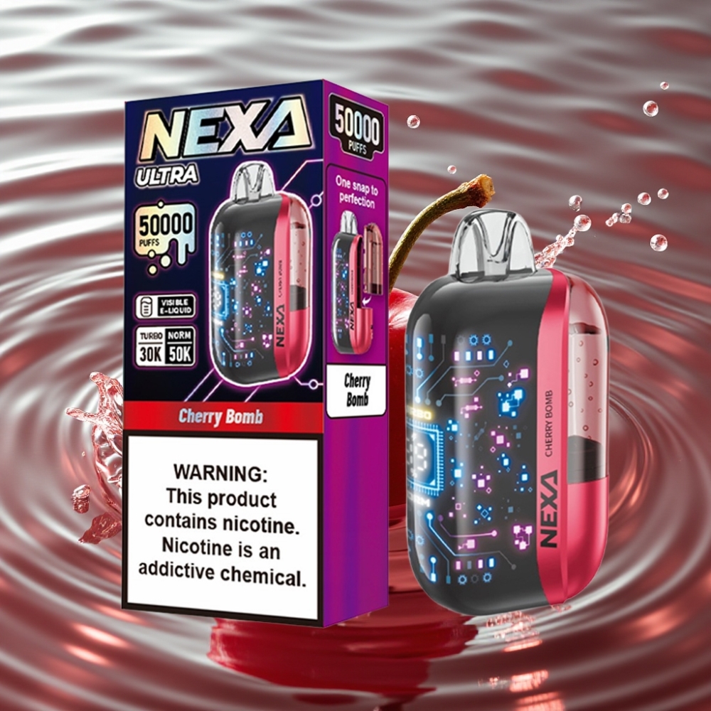 NEXA Ultra 20ml 50K Puffs Disposable Vape Cherry Bomp