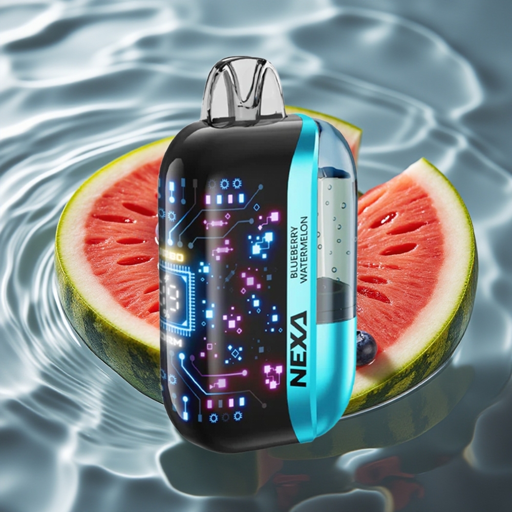 NEXA Ultra 50K Disposable Vape with 50000 Puffs & 3D Curved Screen Blueberry Watermelon