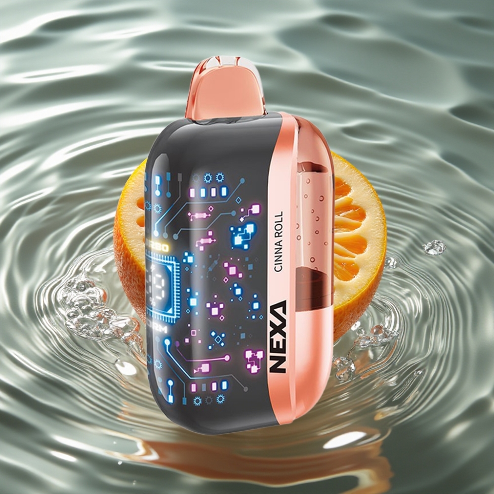 NEXA Ultra 50K Disposable Vape with 50000 Puffs & 3D Curved Screen Cinna Roll