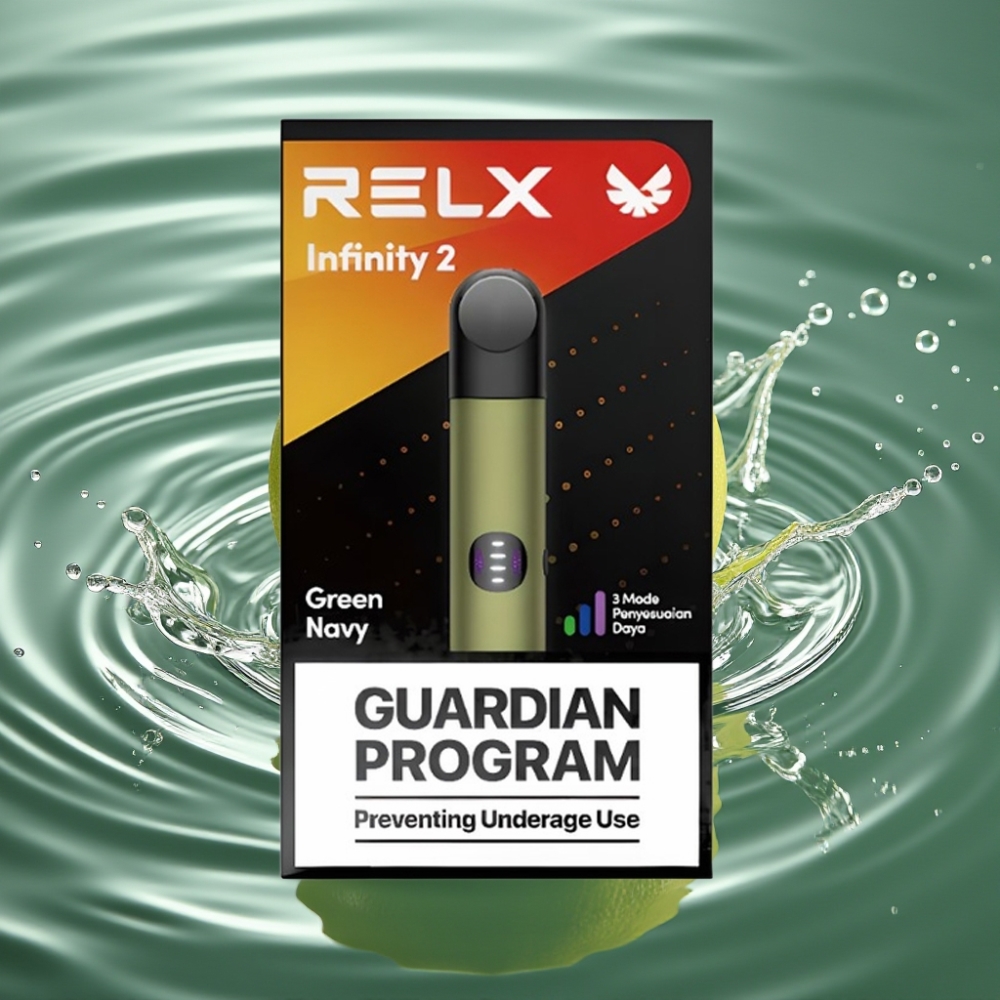 RELX Infinity 2 Vape Device with 1.9ml Pod & USB Type-C Greennavy