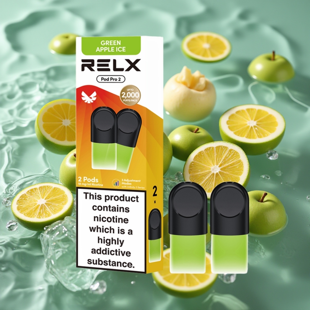 RELX Pod Pro 2 - 1.8% Nicotine, 600 Puffs, 1.9ml Capacity