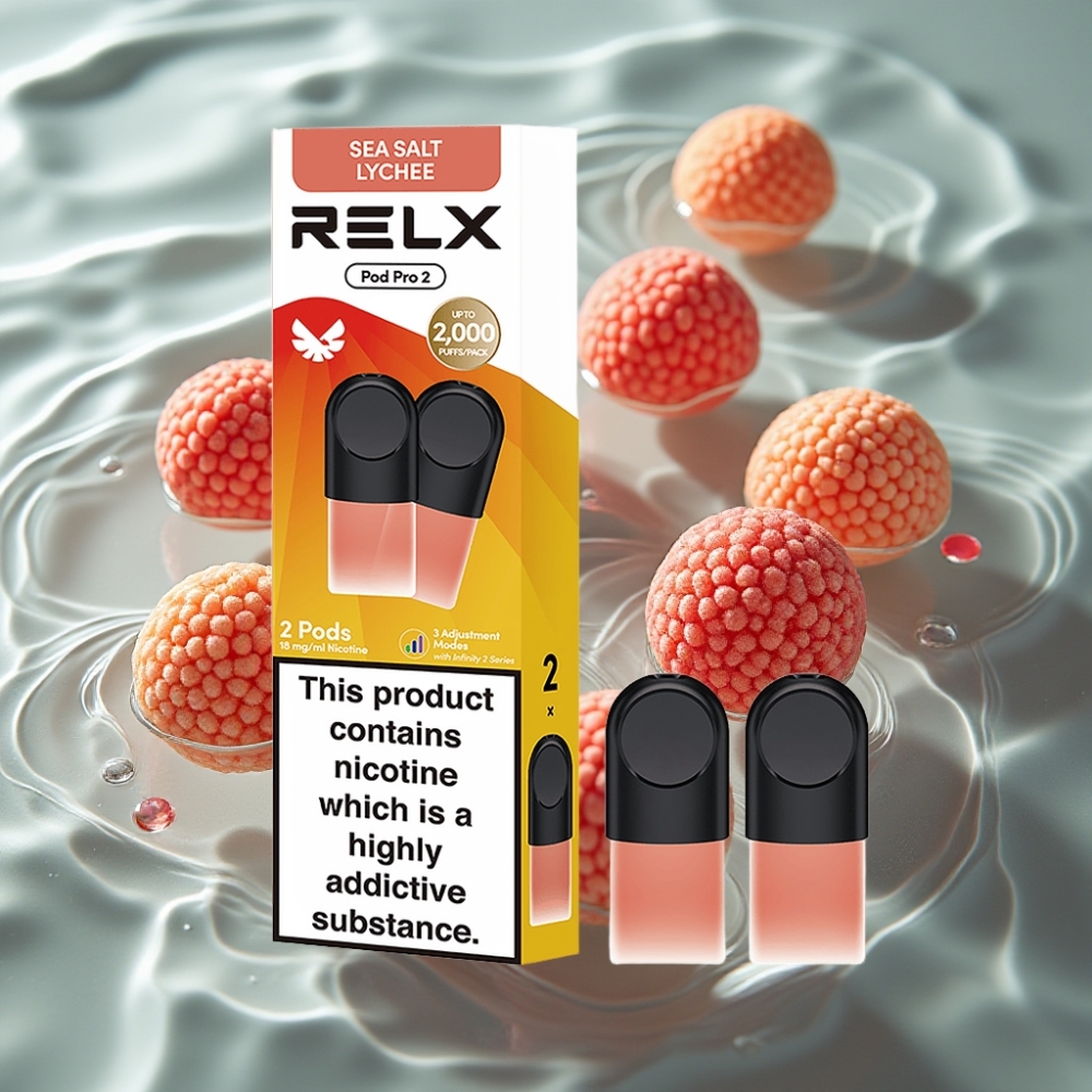 RELX Pod Pro 2 1.8% Nicotine 600 Puffs 1.9ml Sea Salt Lychee