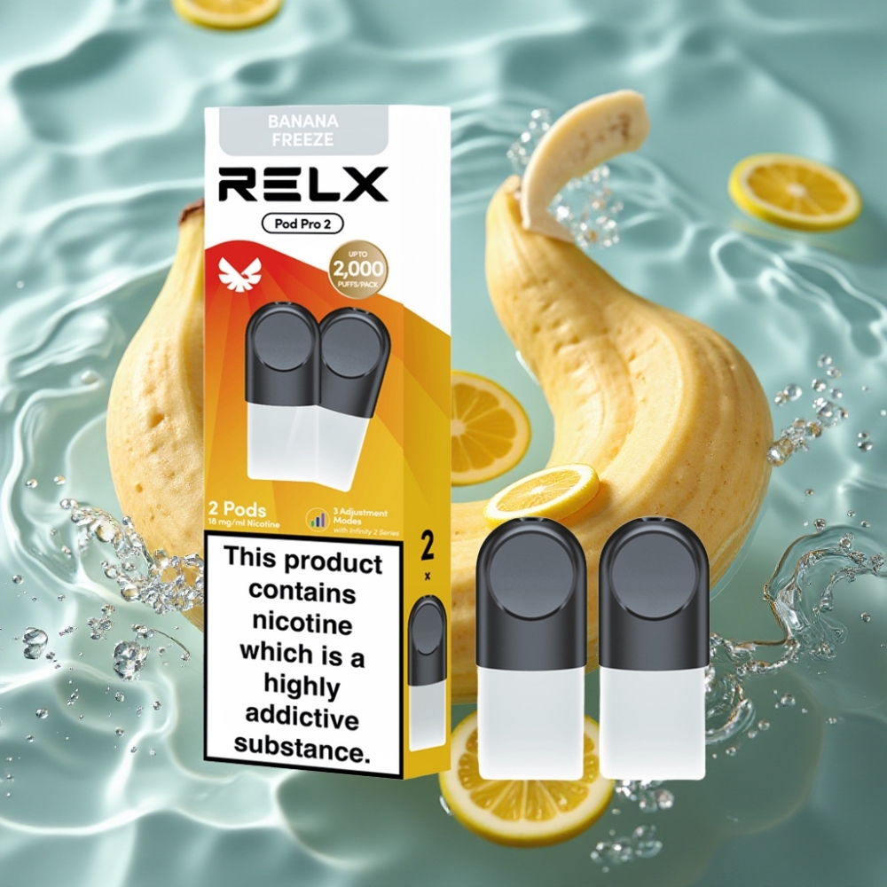 RELX Pod Pro 2 – 1.8% Nicotine, 600 Puffs, 3 Voltage Modes