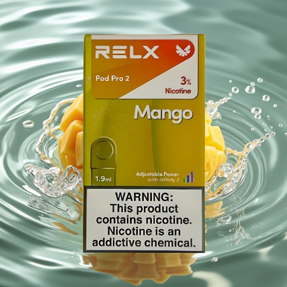 RELX Pod Pro 2 3% Nicotine 600 Puffs 1.9ml Mango Ice
