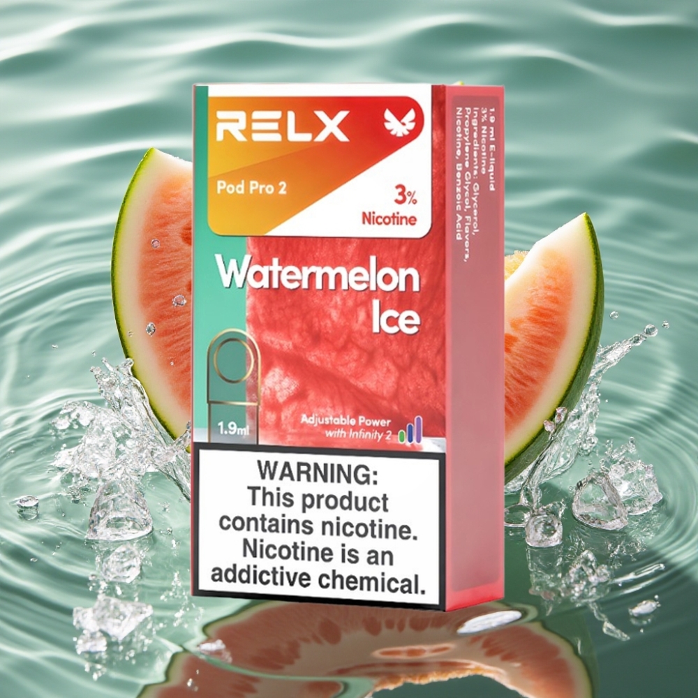 RELX Pod Pro 2 3% Nicotine 600 Puffs 1.9ml Water Melon Ice