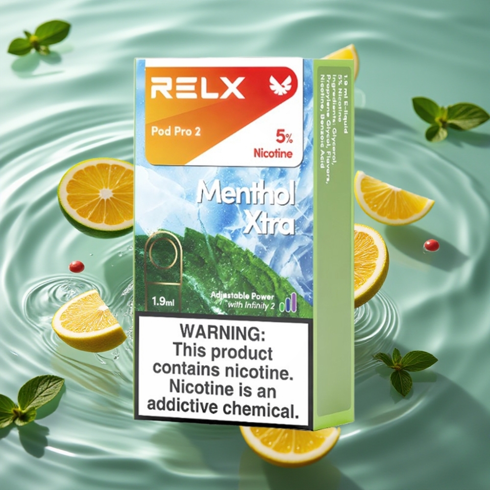 RELX Pod Pro 2 - 5% Nicotine, 600 Puffs, 1.9ml