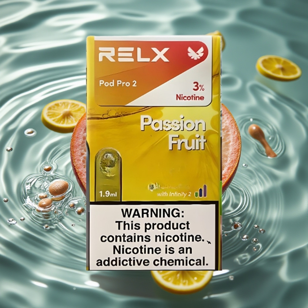 RELX Pod Pro 2 600 Puffs 3% Nicotine 1.9ml Passion Fruit
