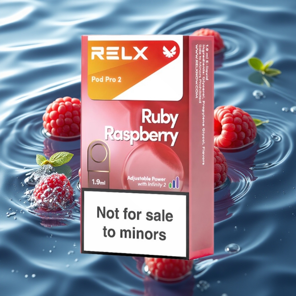RELX Pod Pro 2 Zero Nicotine 600 Puffs 1.9ml Blue Raspberry