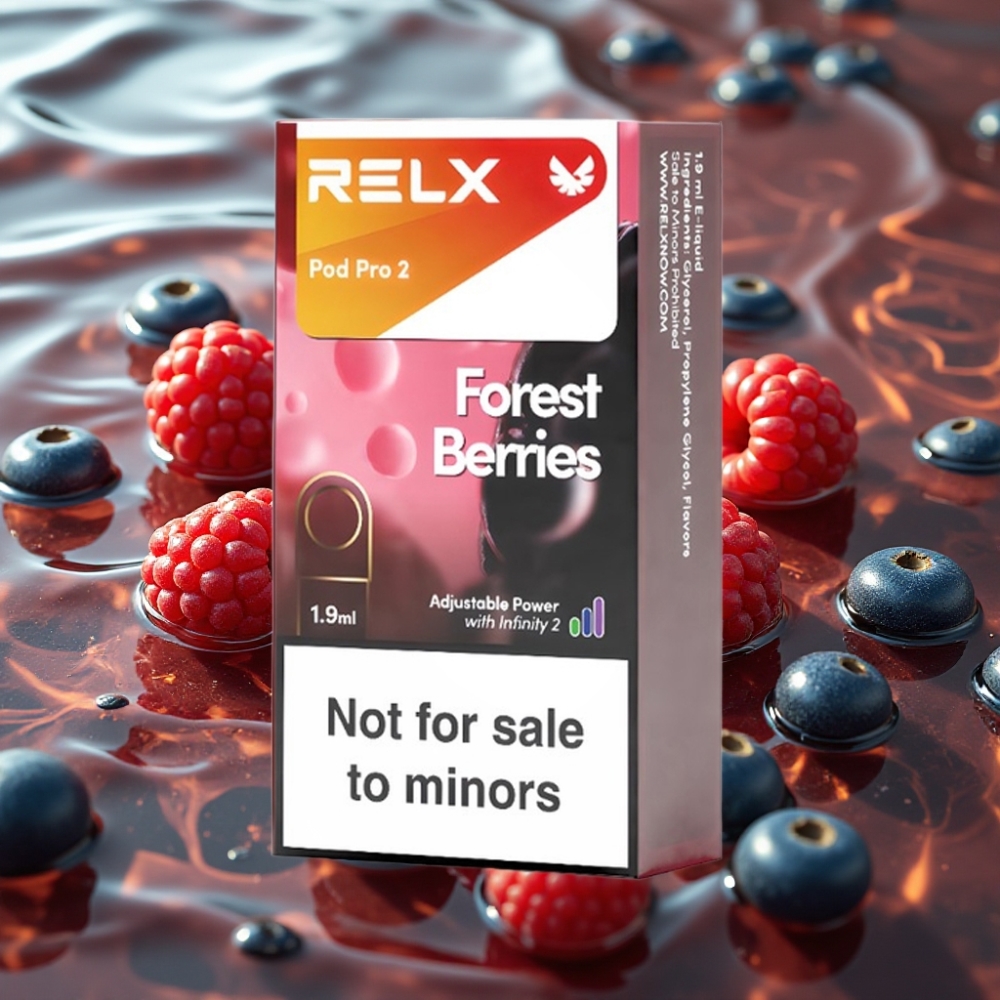 RELX Pod Pro 2 Zero Nicotine 600 Puffs 1.9ml Forest Berries