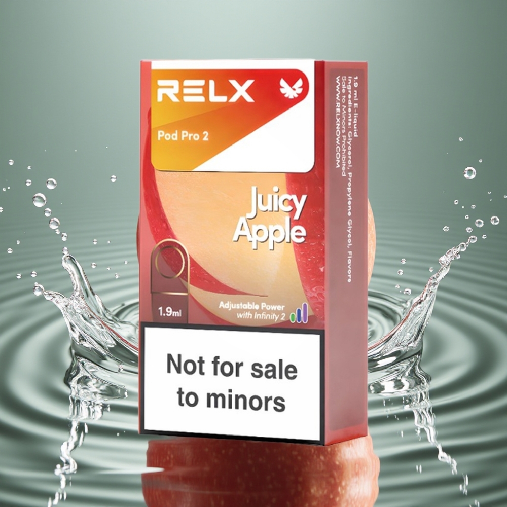 RELX Pod Pro 2 Zero Nicotine 600 Puffs 1.9ml Juicy Apple
