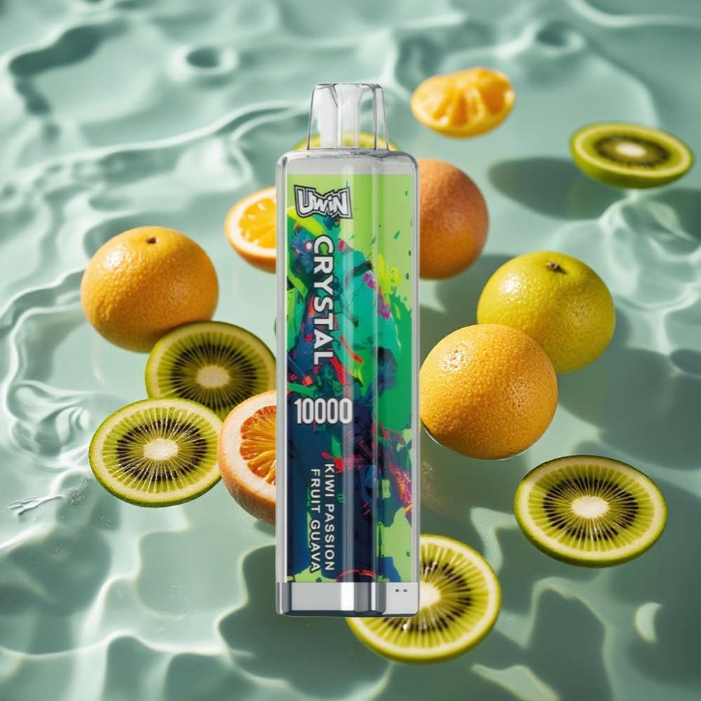 UWIN Crystal 10000 Puffs 18ml RGB Kiwi Passion Fruit Guava