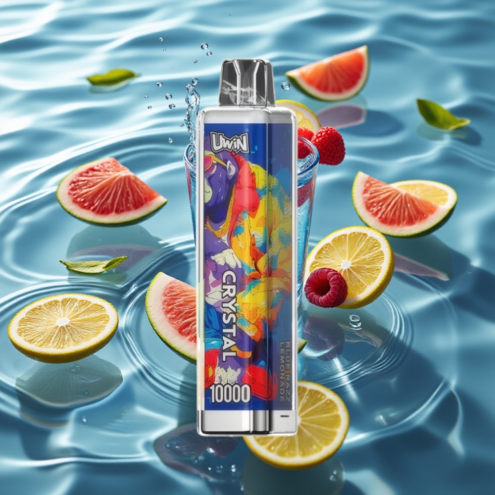 UWIN Crystal 10000 Puffs 18ml RGB Lights Blue Razz Lemonade