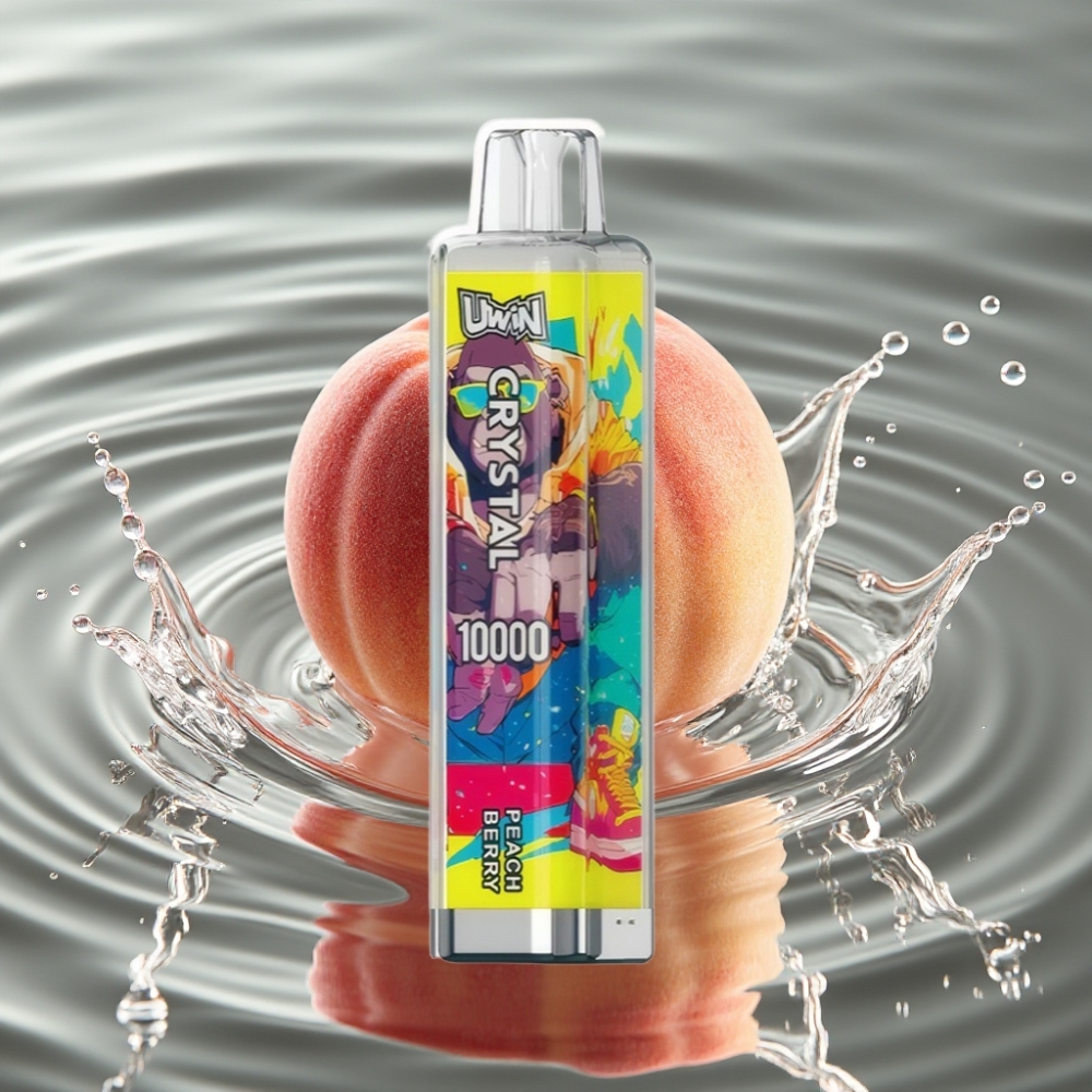 UWIN Crystal 10000 Puffs 18ml RGB Lights Peach Berry